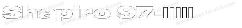 Shapiro 97字体转换